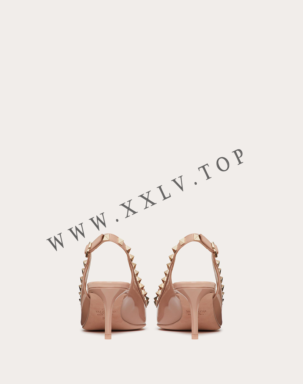 ROCKSTUD BOW SLINGBACK PATENT LEATHER PUMP 60MM - Image 5