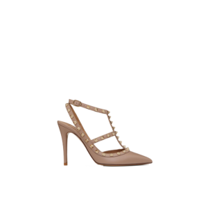 ROCKSTUD ANKLE STRAP PUMP 100 MM