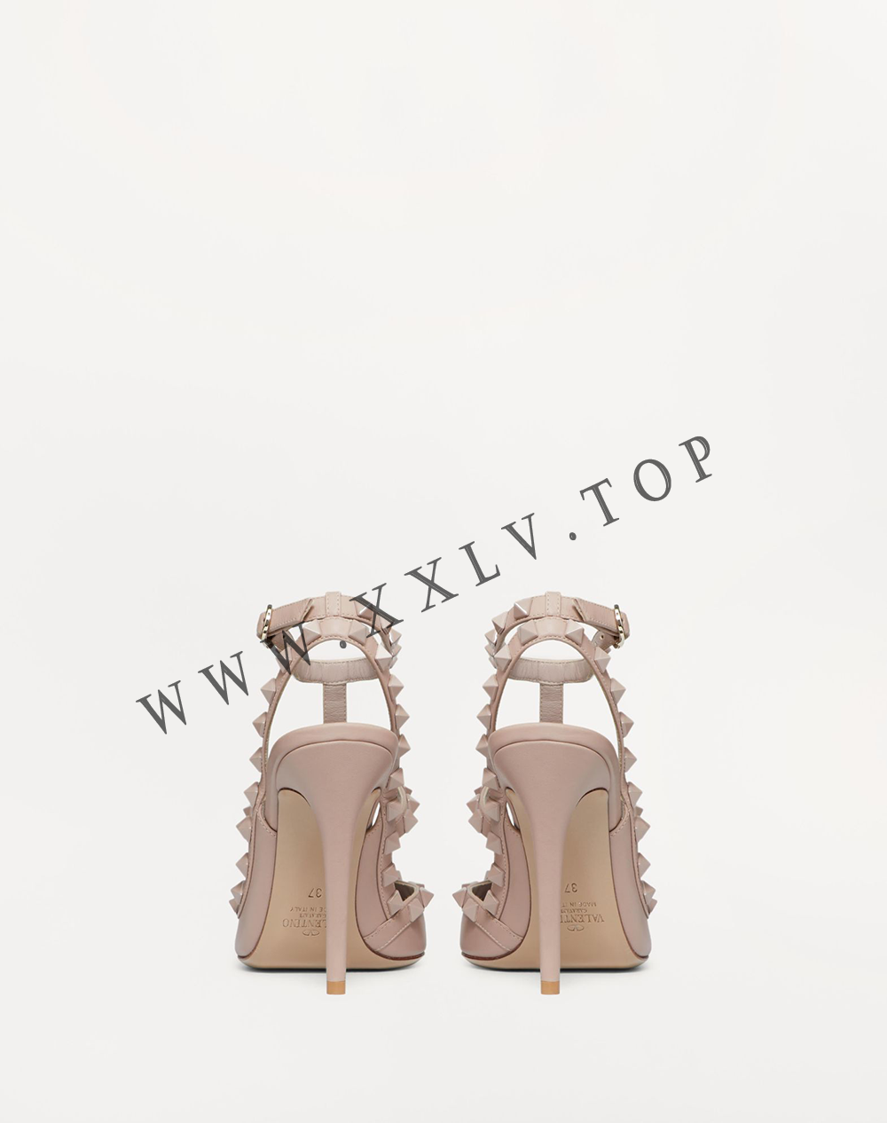 ROCKSTUD ANKLE STRAP PUMP WITH TONAL STUDS 100 MM - Image 5