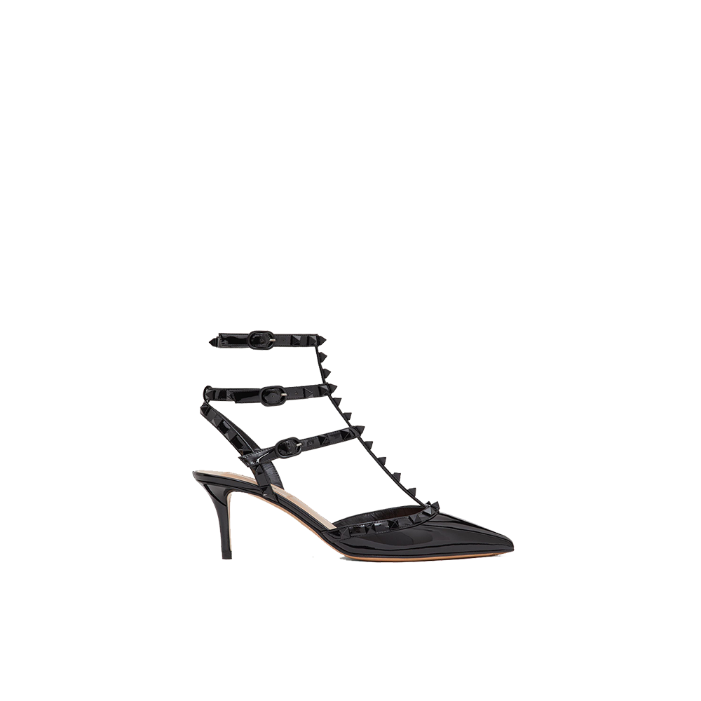 PATENT ROCKSTUD PUMPS WITH MATCHING STRAPS AND STUDS 65 MM