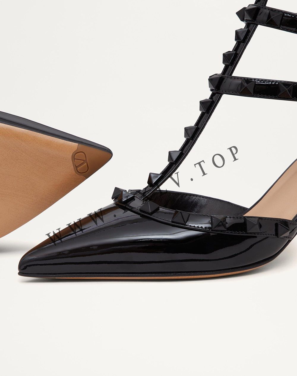 PATENT ROCKSTUD PUMPS WITH MATCHING STRAPS AND STUDS 65 MM - Image 3