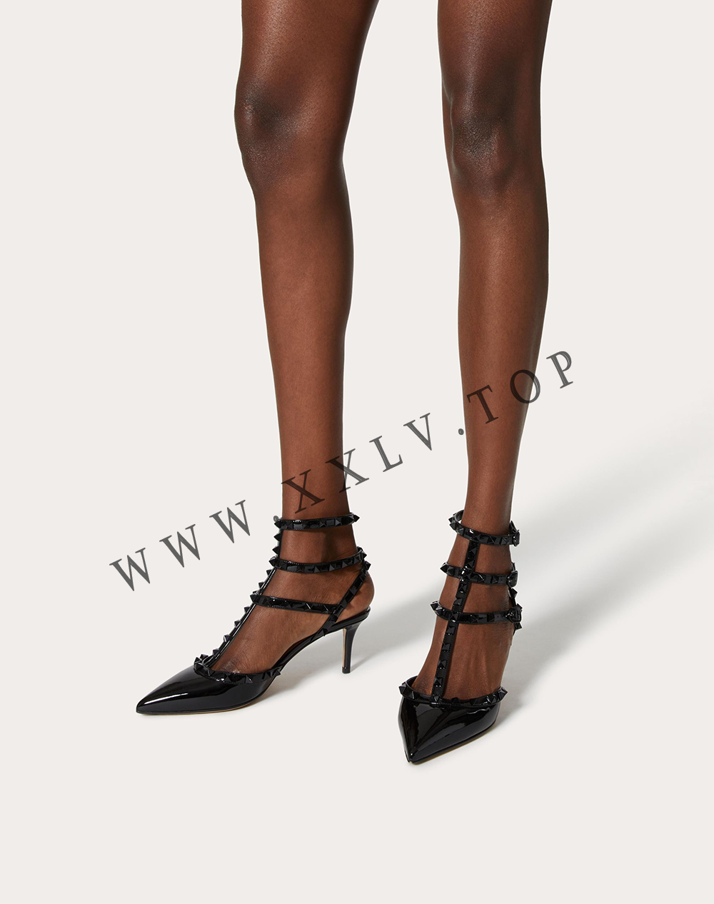 PATENT ROCKSTUD PUMPS WITH MATCHING STRAPS AND STUDS 65 MM - Image 2