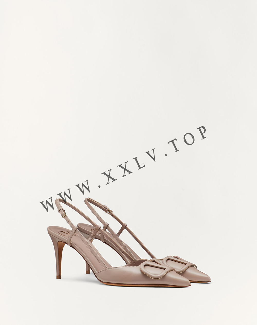 VLOGO SIGNATURE CALFSKIN SLINGBACK PUMP 80 MM / 3.15 IN. - Image 3
