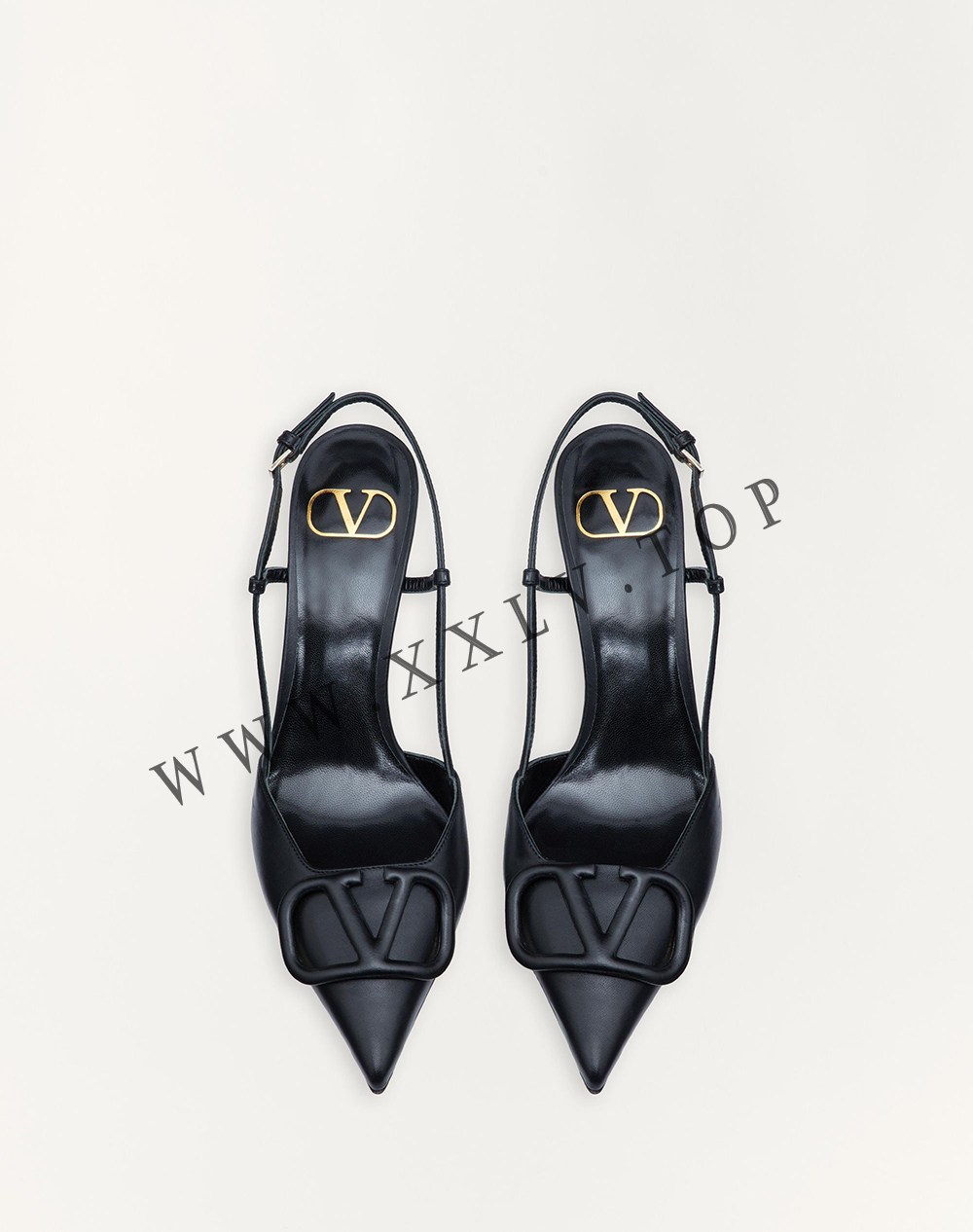 VLOGO SIGNATURE CALFSKIN SLINGBACK PUMP 80 MM / 3.15 IN. - Image 5