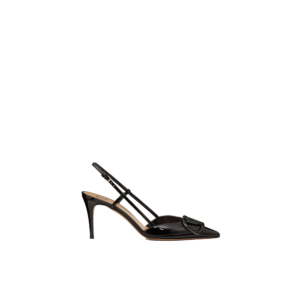 VLOGO SIGNATURE PATENT LEATHER SLINGBACK PUMP 80MM / 3.15 IN.