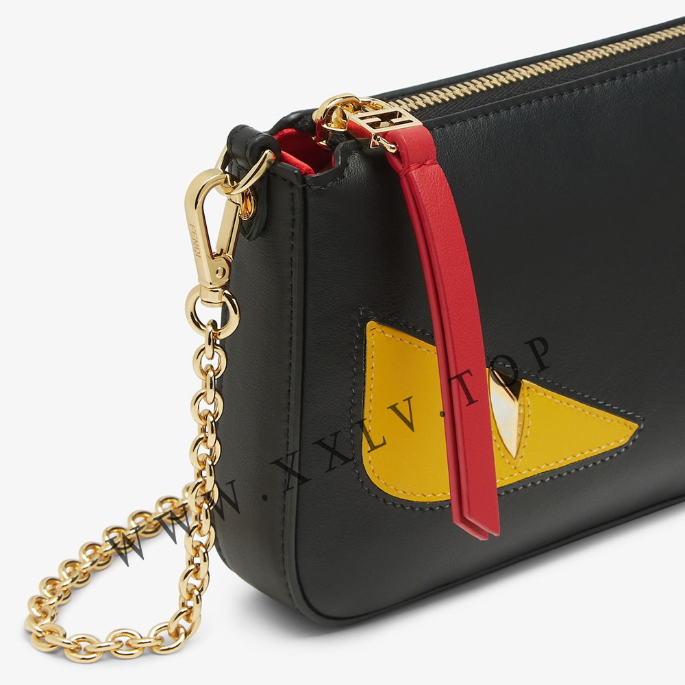 Baguette Pouch Lunar New Year black leather pouch - Image 2
