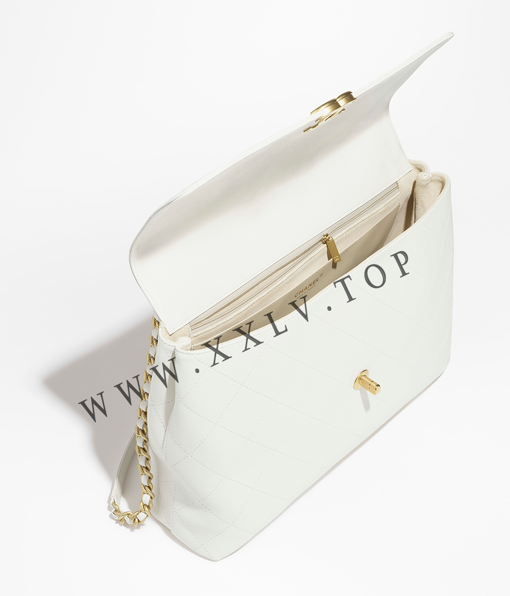 Maxi Flap Bag with Top Handle - Image 4