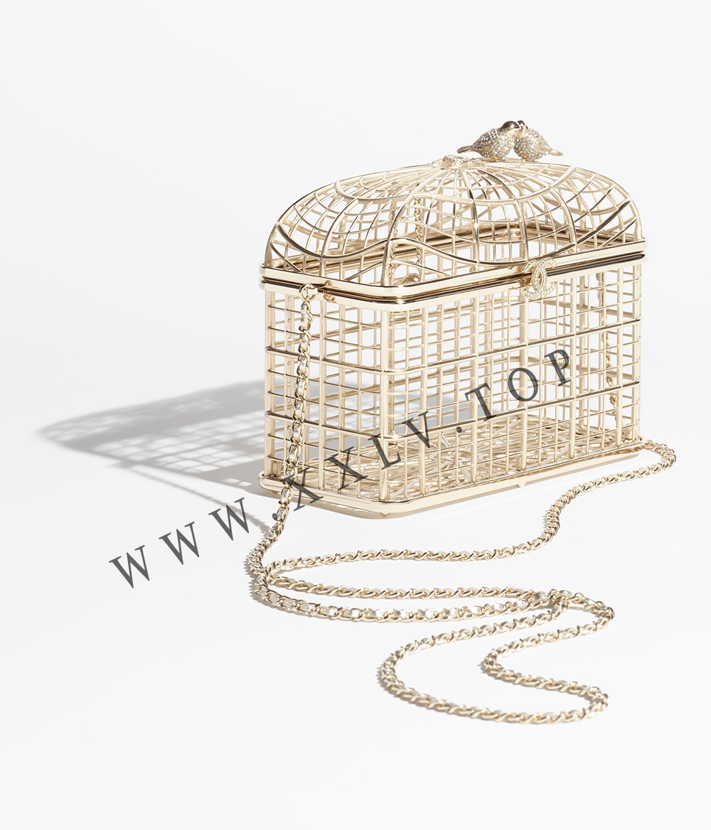 Birdcage Motif Structured Evening Box Bag - Image 5