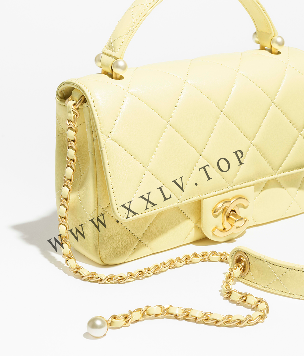 Mini Flap Bag with Top Handle - Image 3