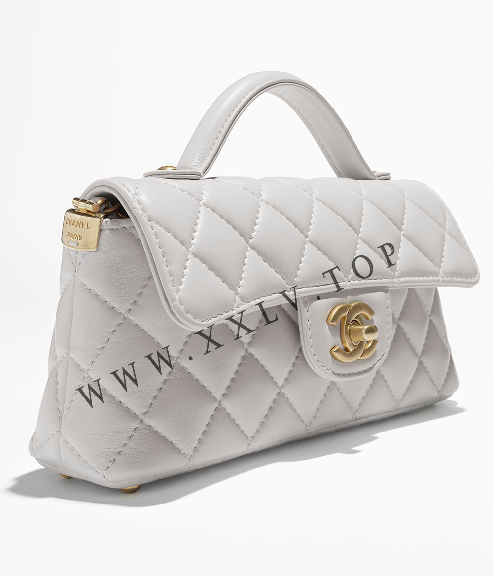 Mini Flap Bag with Top Handle - Image 4