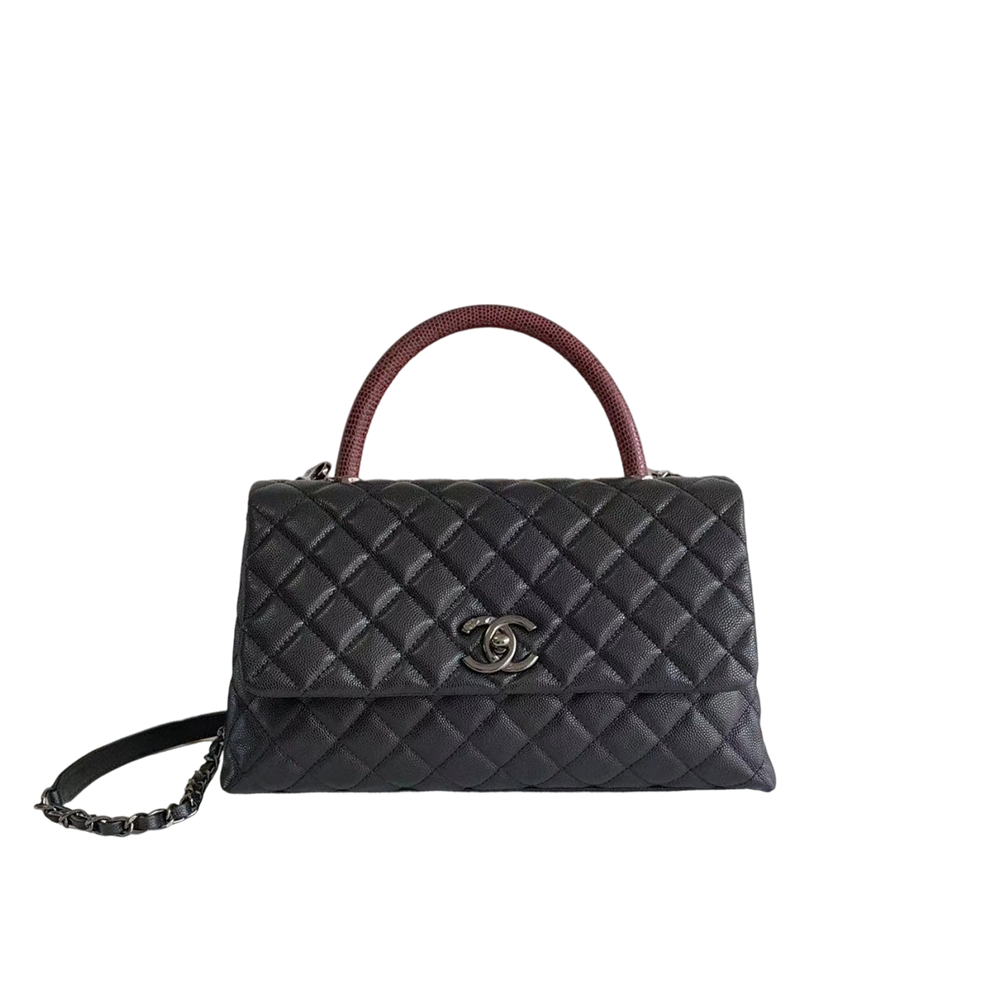 Large Flap Bag with Top Handle