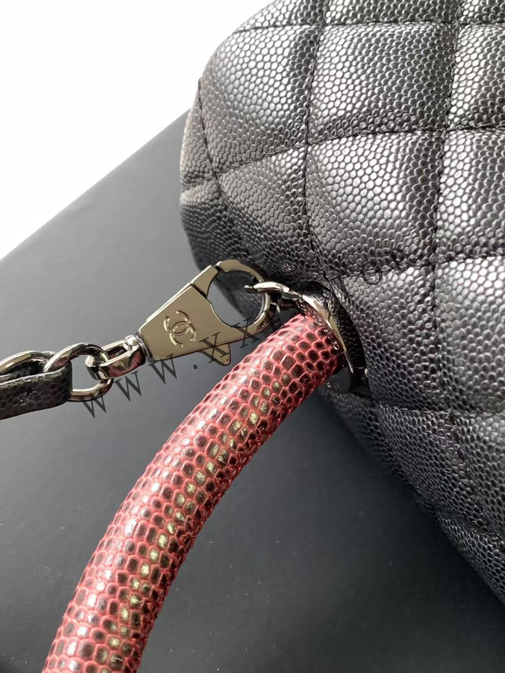 Large Flap Bag with Top Handle - Image 2