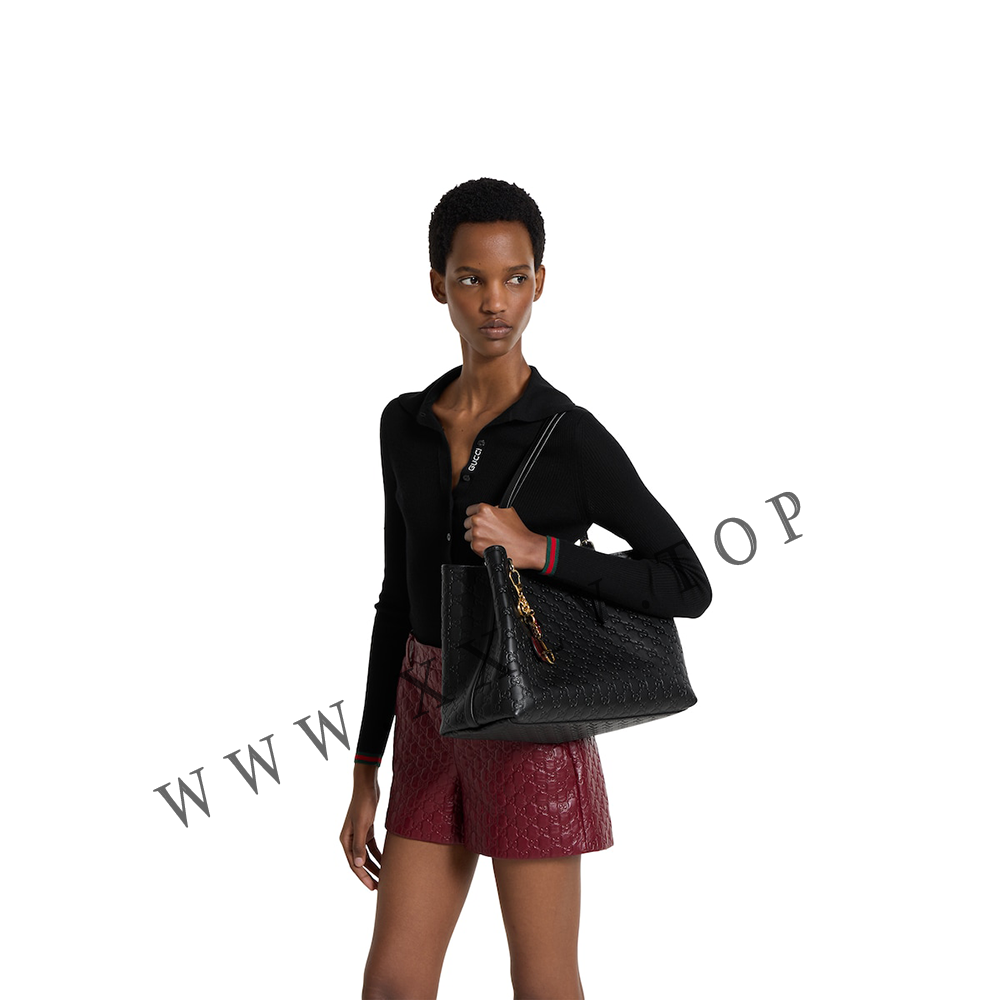 GG Emblem large tote bag 815213 - Image 3