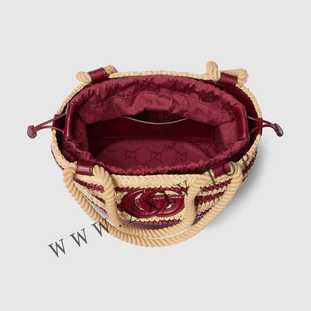 Woven mini bucket bag 834935 - Image 5