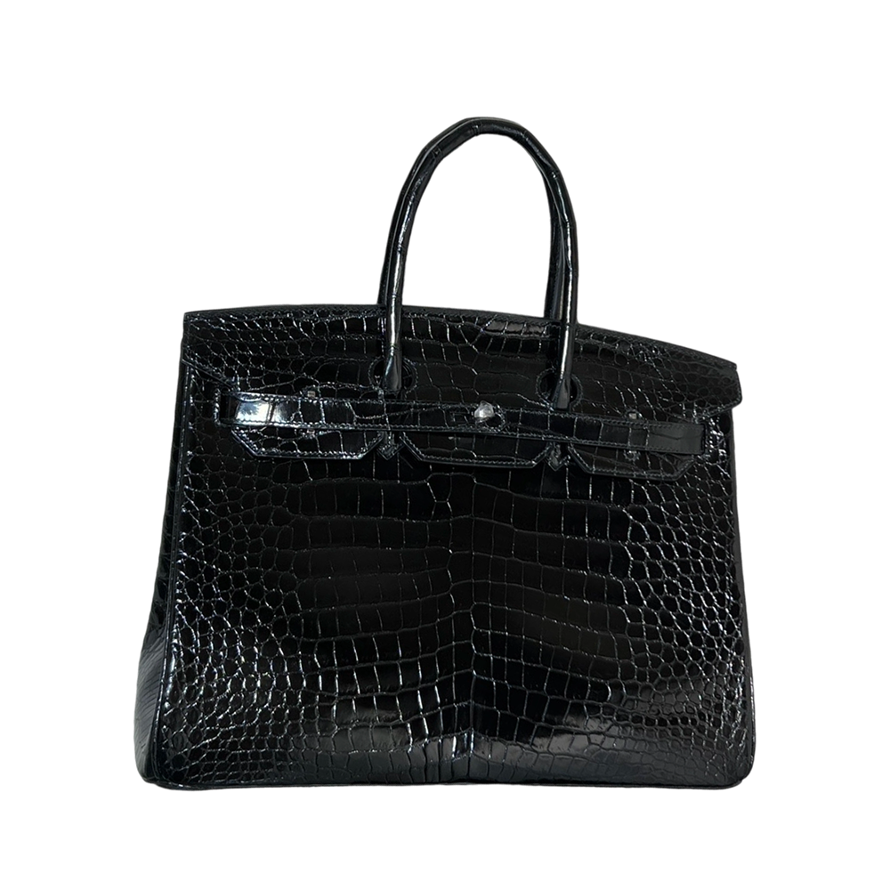 Birkin 35(35-25-18CM) Pure hand work Three pieces of skin Porosus Crocodile Other colors can be customized