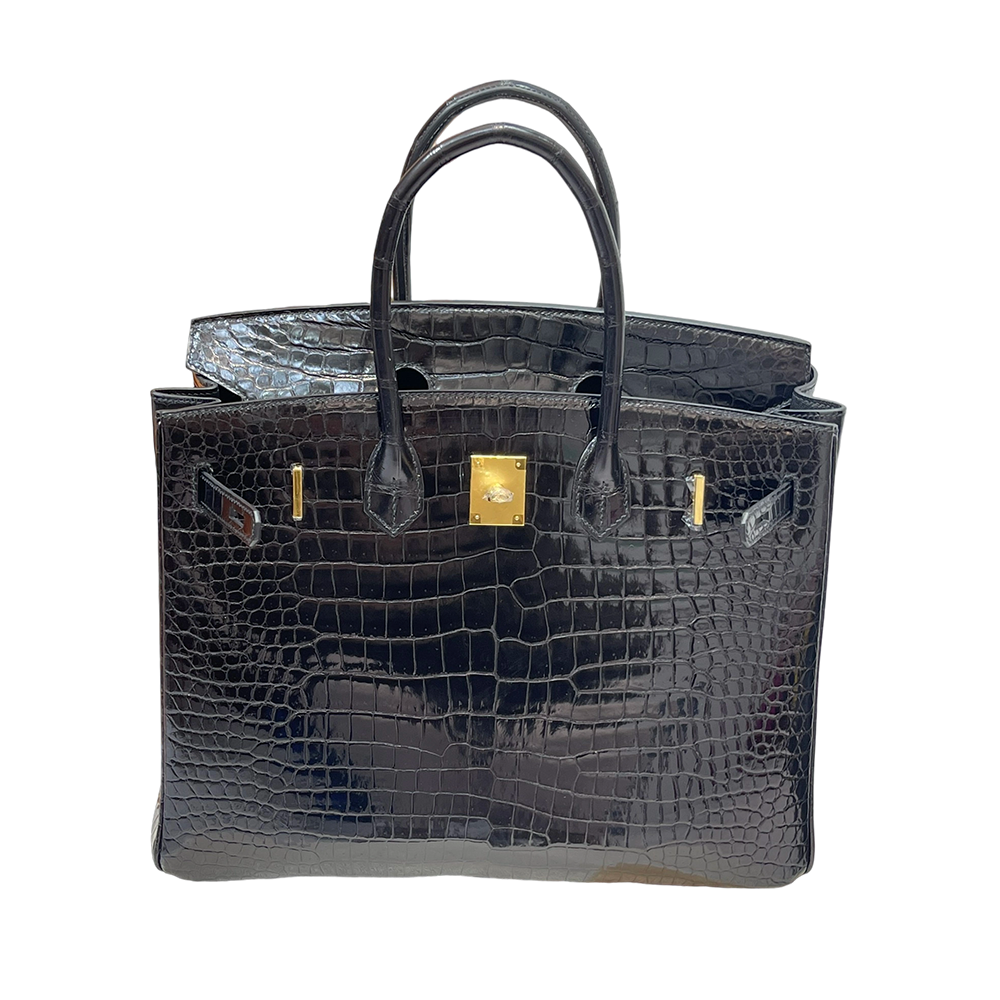Birkin 35(35-25-18CM) Pure hand work Three pieces of skin Porosus Crocodile Other colors can be customized