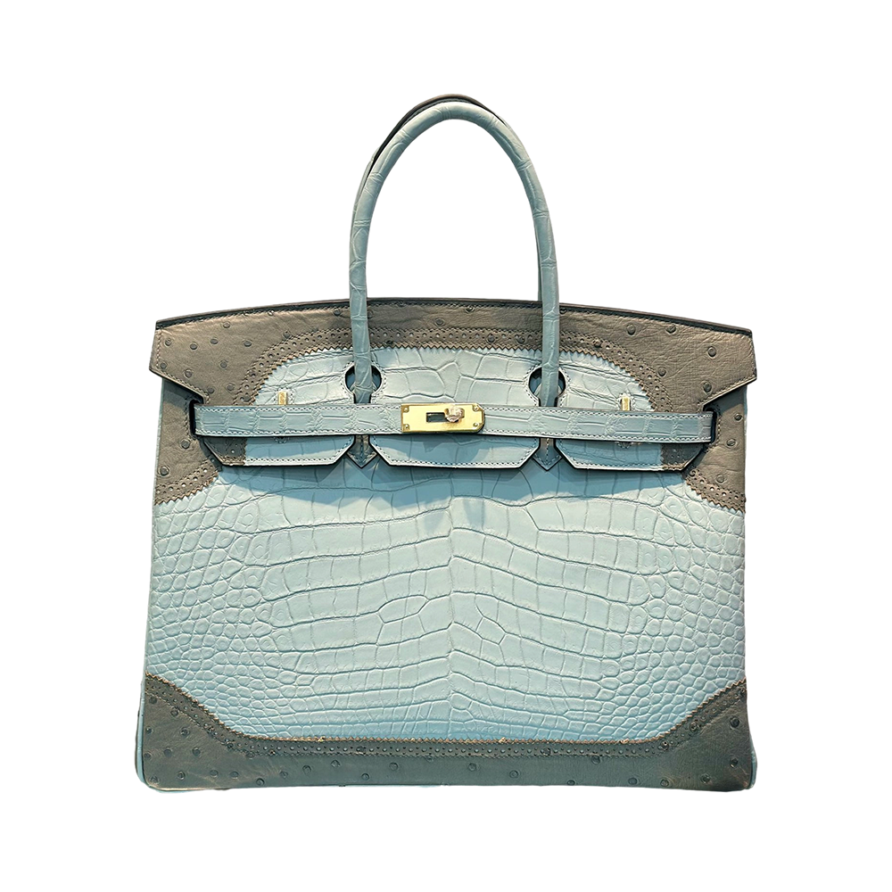 Birkin 35(35-25-18CM) Pure hand work Inner seam Three pieces of skin Nile Crocodile Other colors can be customized