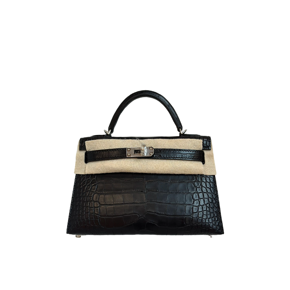 Kelly Mini19(19-12-5.5CM) Pure hand work Matte finish American Crocodile 19#22#25#28#32#35#40# can be customized