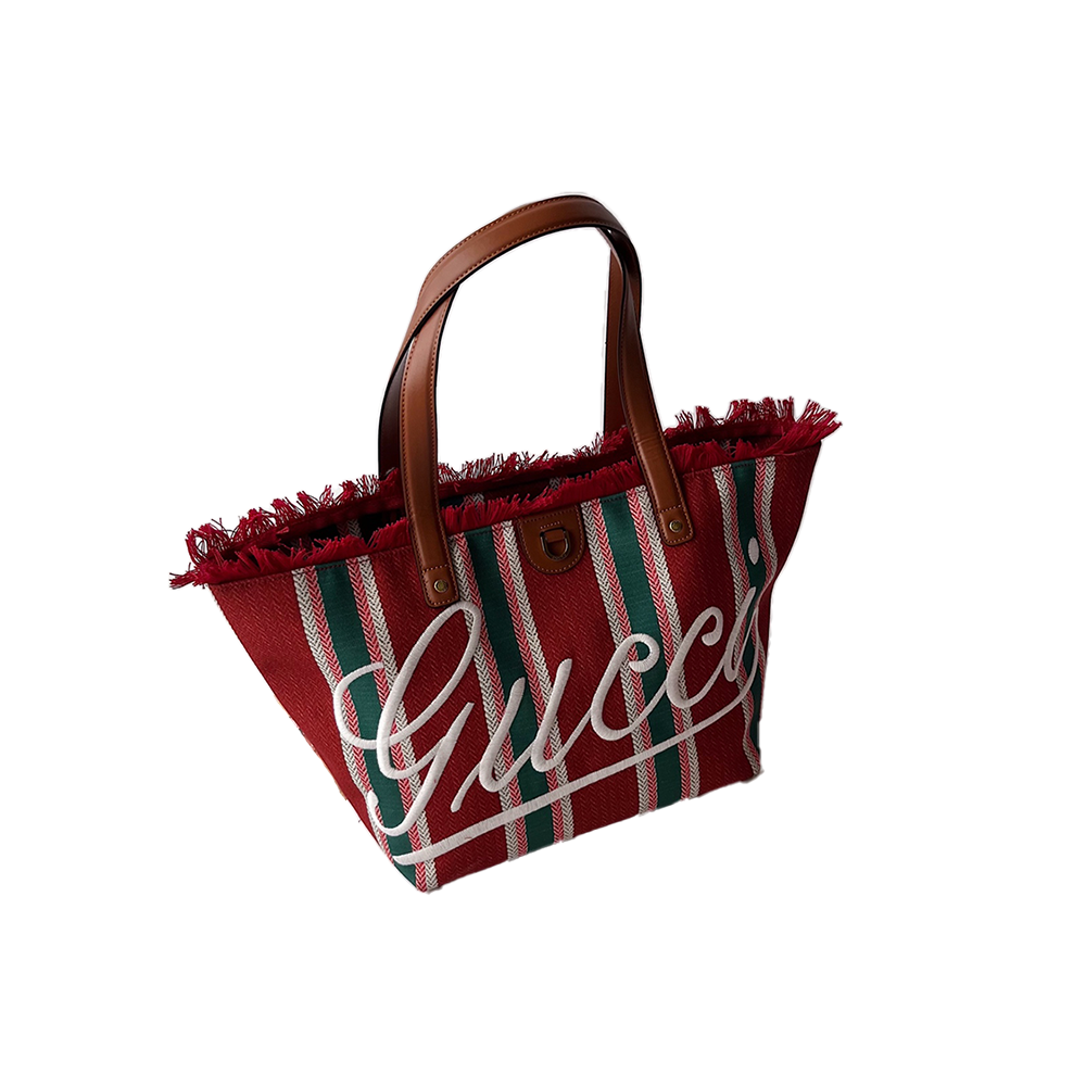 Embroidered medium canvas tote bag 818771