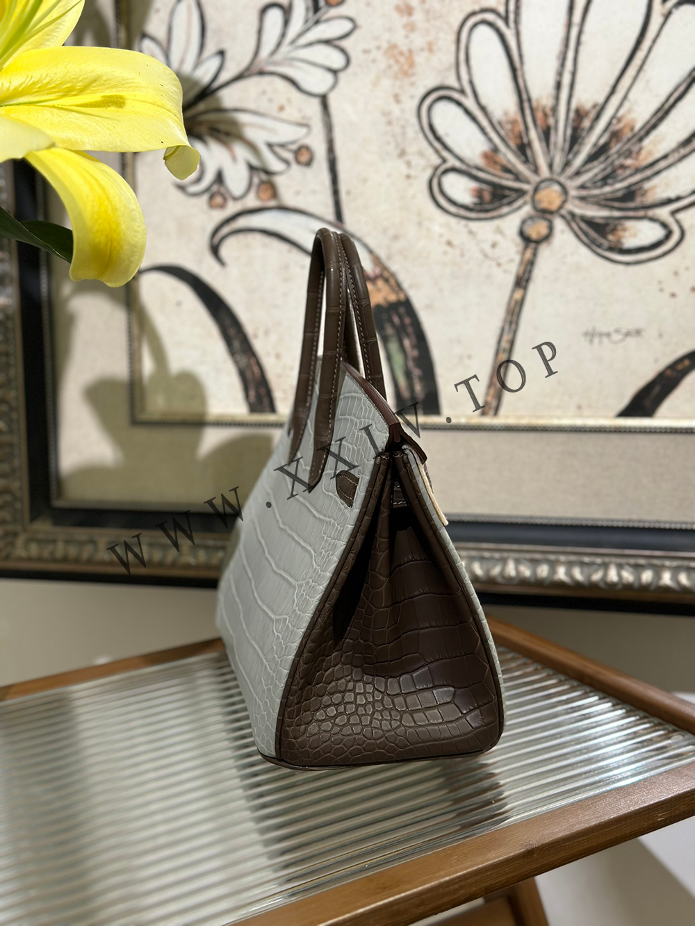 Birkin 25 (25*13*20cm)Pure hand work American alligator skin 30#35#40#all support customization - Image 3