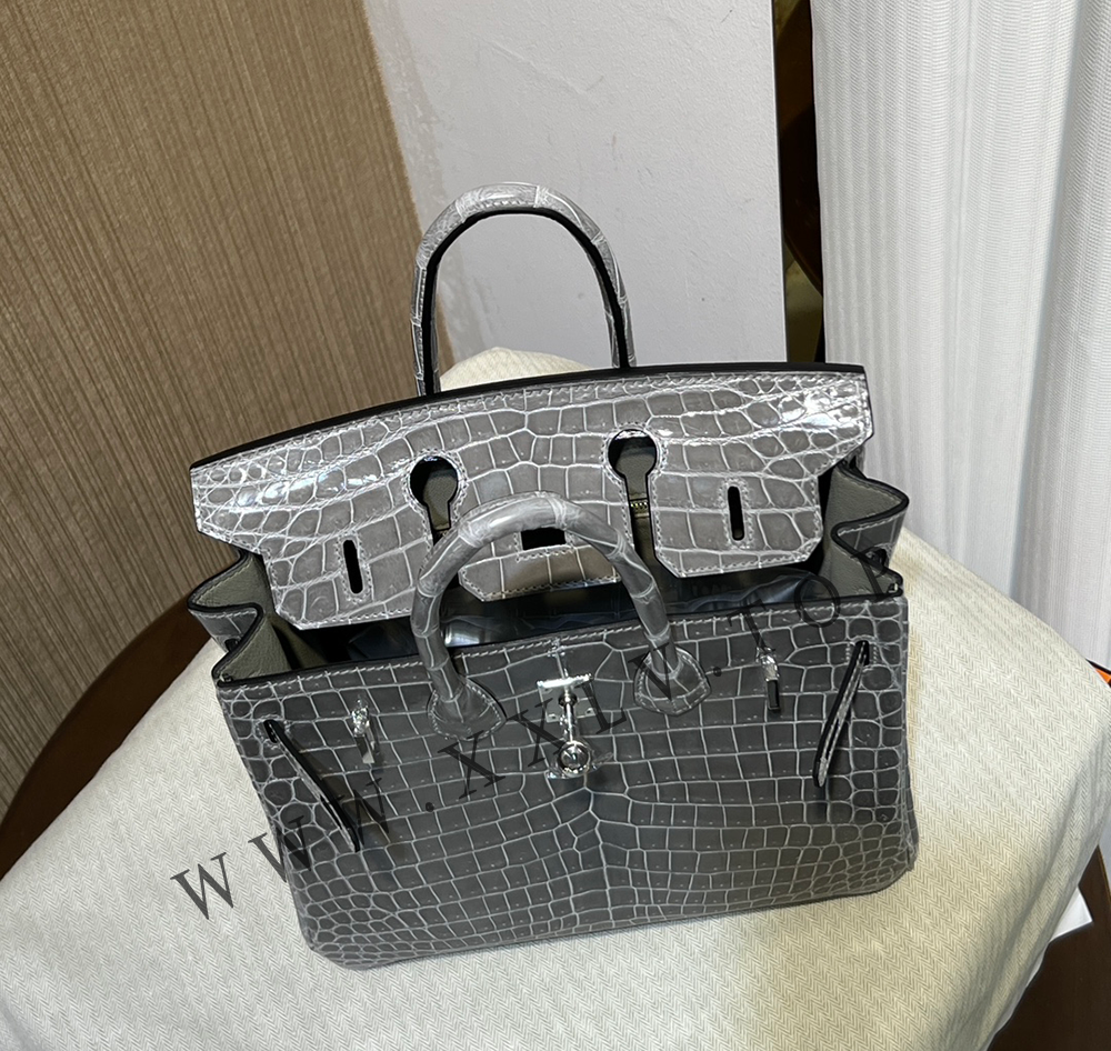 Birkin 25 (25*13*20cm)Pure hand work American alligator skin 30#35#40#all support customization - Image 3