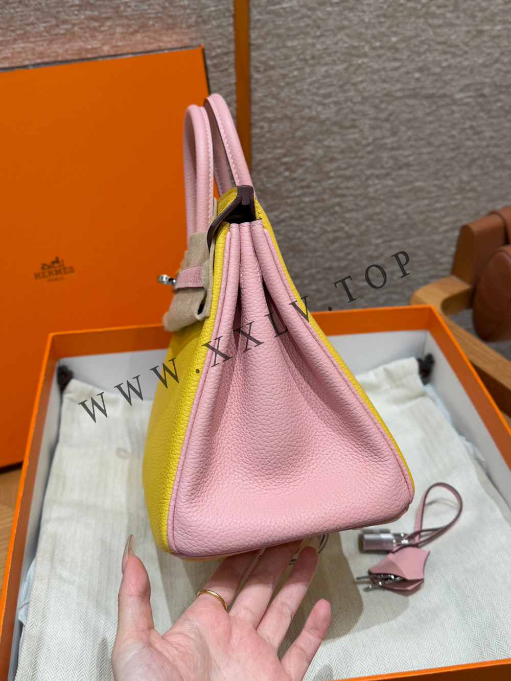 Birkin 25 (25*13*20cm)Pure hand work Inner seam TOGO leather 30#35#40#all support customization - Image 7