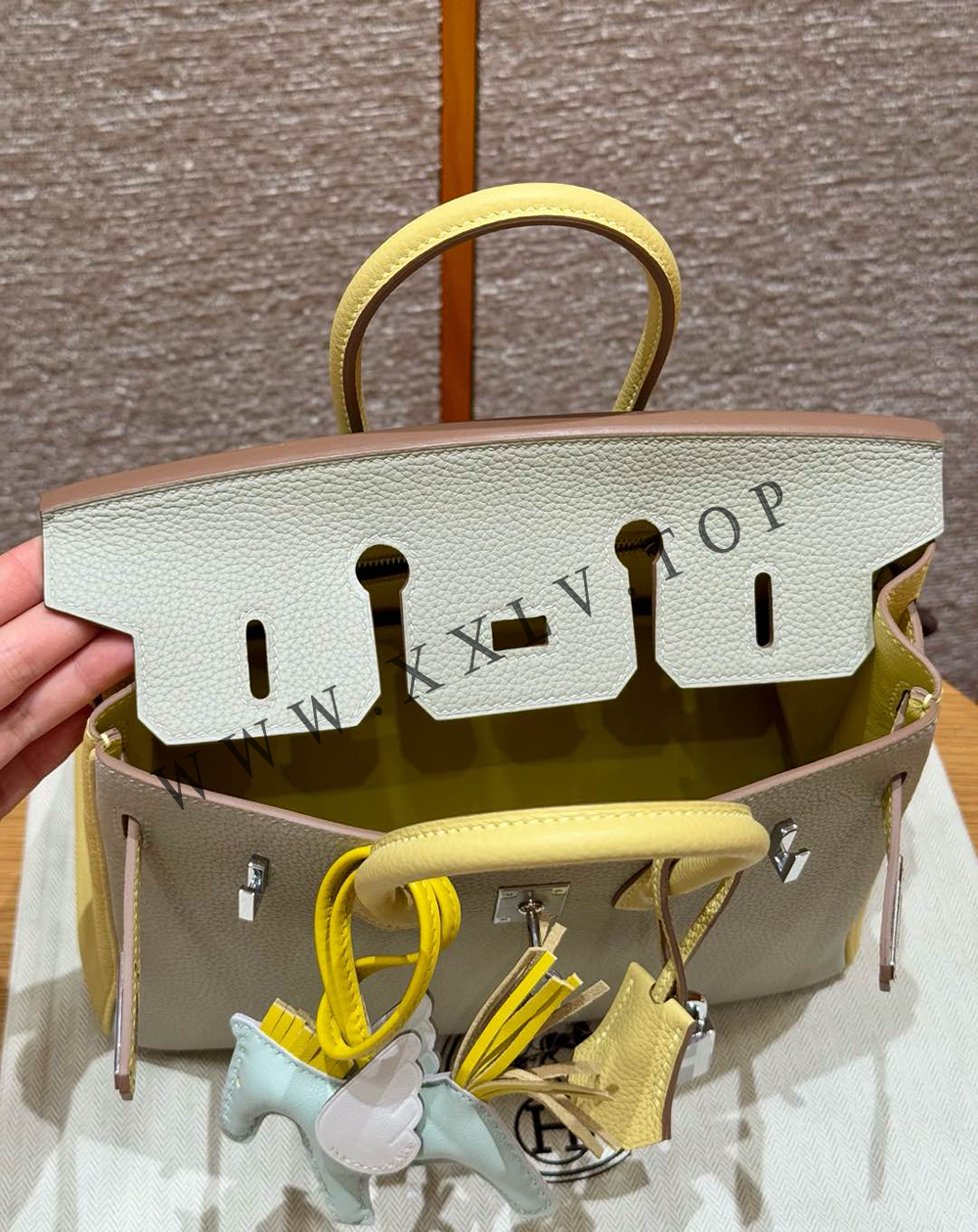 Birkin 25 (25*13*20cm)Pure hand work Inner seam TOGO leather 30#35#40#all support customization - Image 4