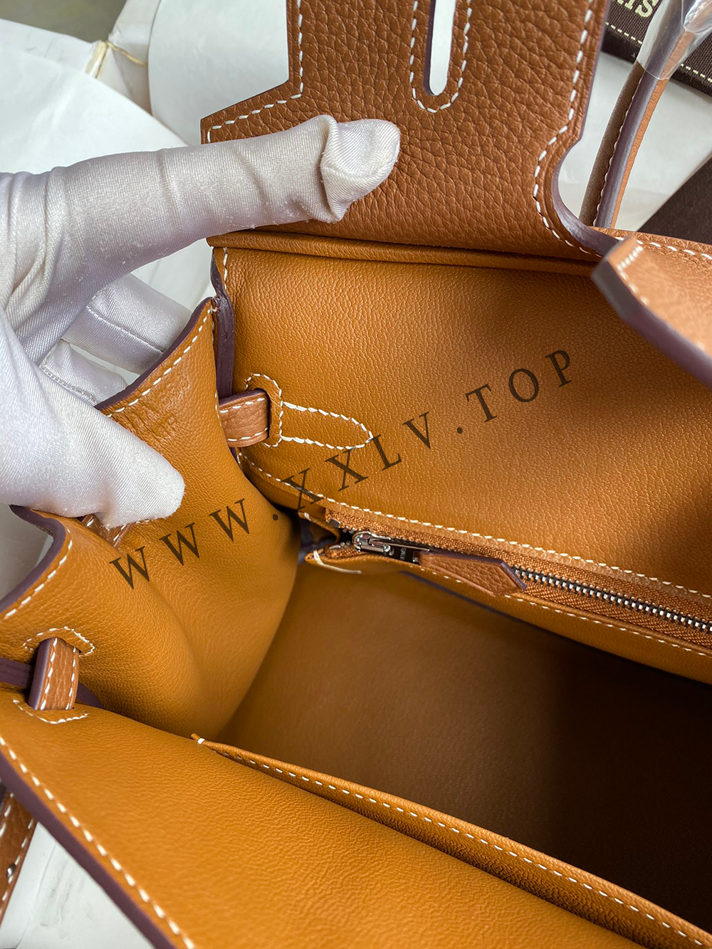 Birkin 25 (25*13*20cm)Pure hand work Inner seam TOGO leather 30#35#40#all support customization - Image 2