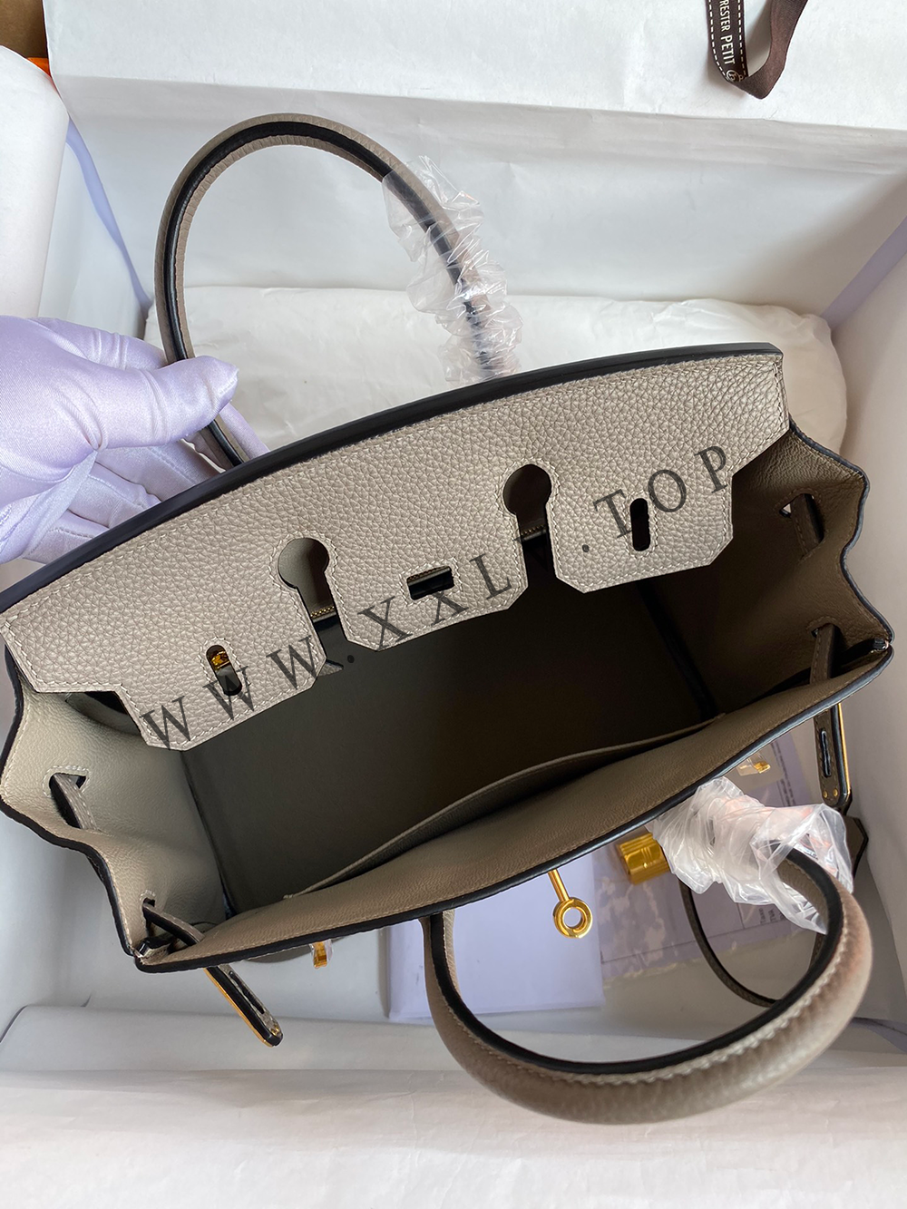 Birkin 25 (25*13*20cm)Pure hand work Inner seam TOGO leather 30#35#40#all support customization - Image 5