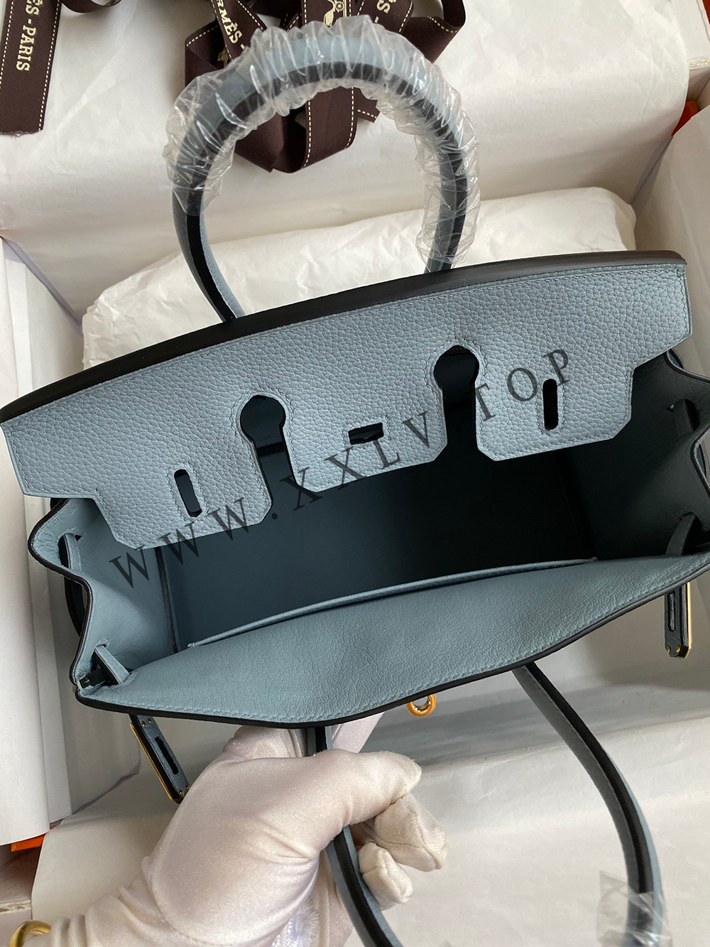 Birkin 25 (25*13*20cm)Pure hand work Inner seam TOGO leather 30#35#40#all support customization - Image 4