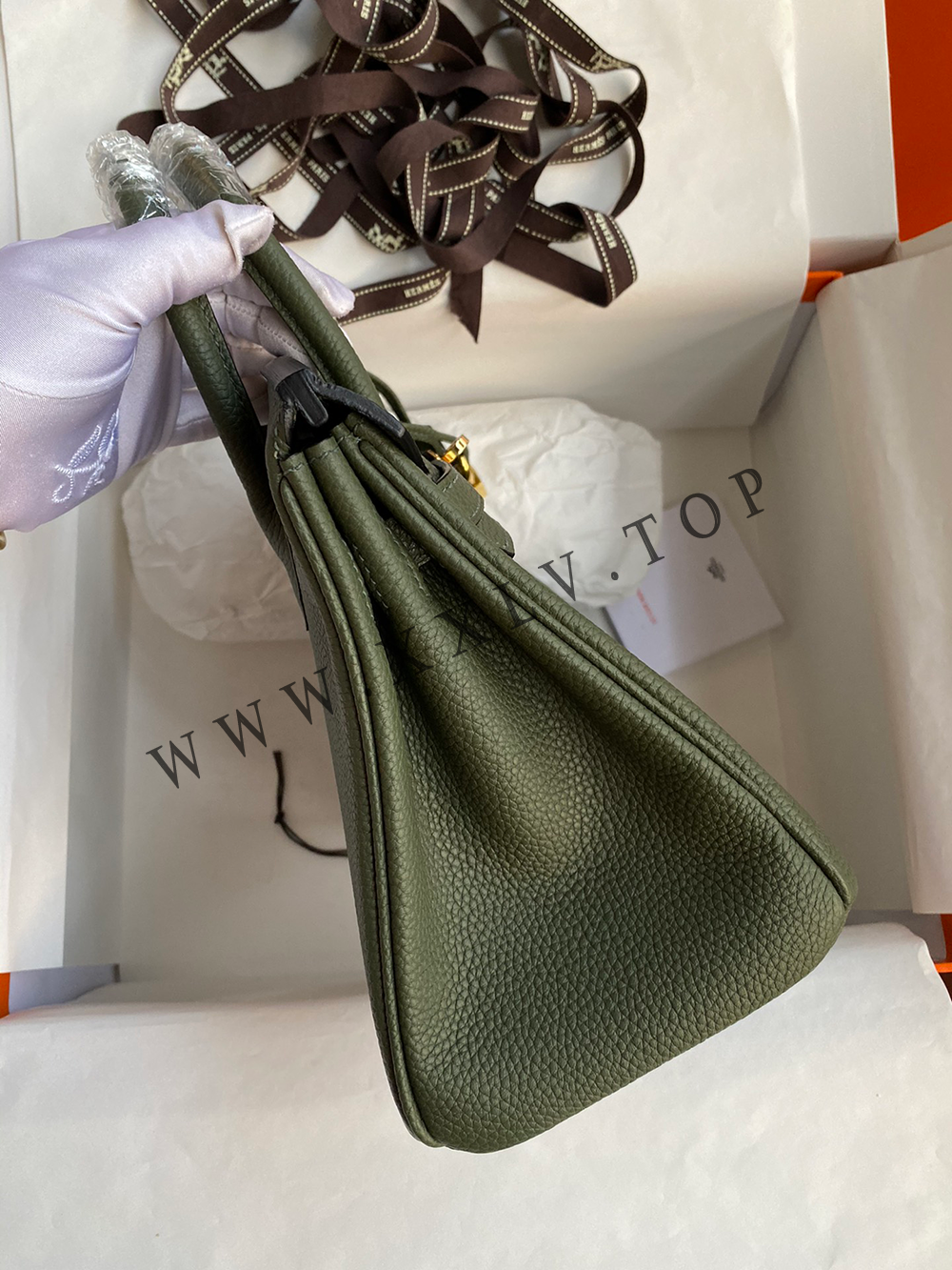 Birkin 25 (25*13*20cm)Pure hand work Inner seam TOGO leather 30#35#40#all support customization - Image 6