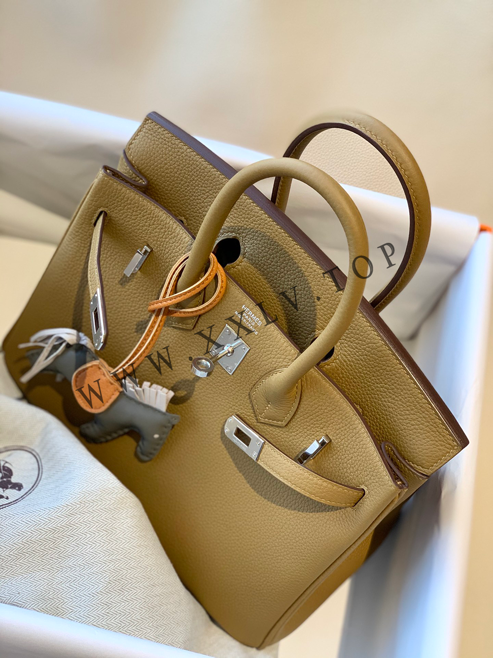 Birkin 25 (25*13*20cm)Pure hand work Inner seam TOGO leather 30#35#40#all support customization - Image 6