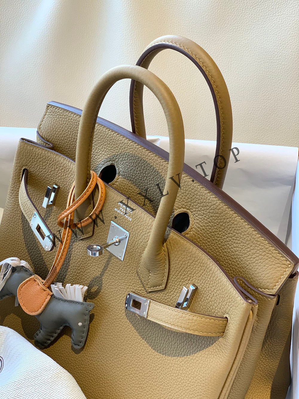Birkin 25 (25*13*20cm)Pure hand work Inner seam TOGO leather 30#35#40#all support customization - Image 5