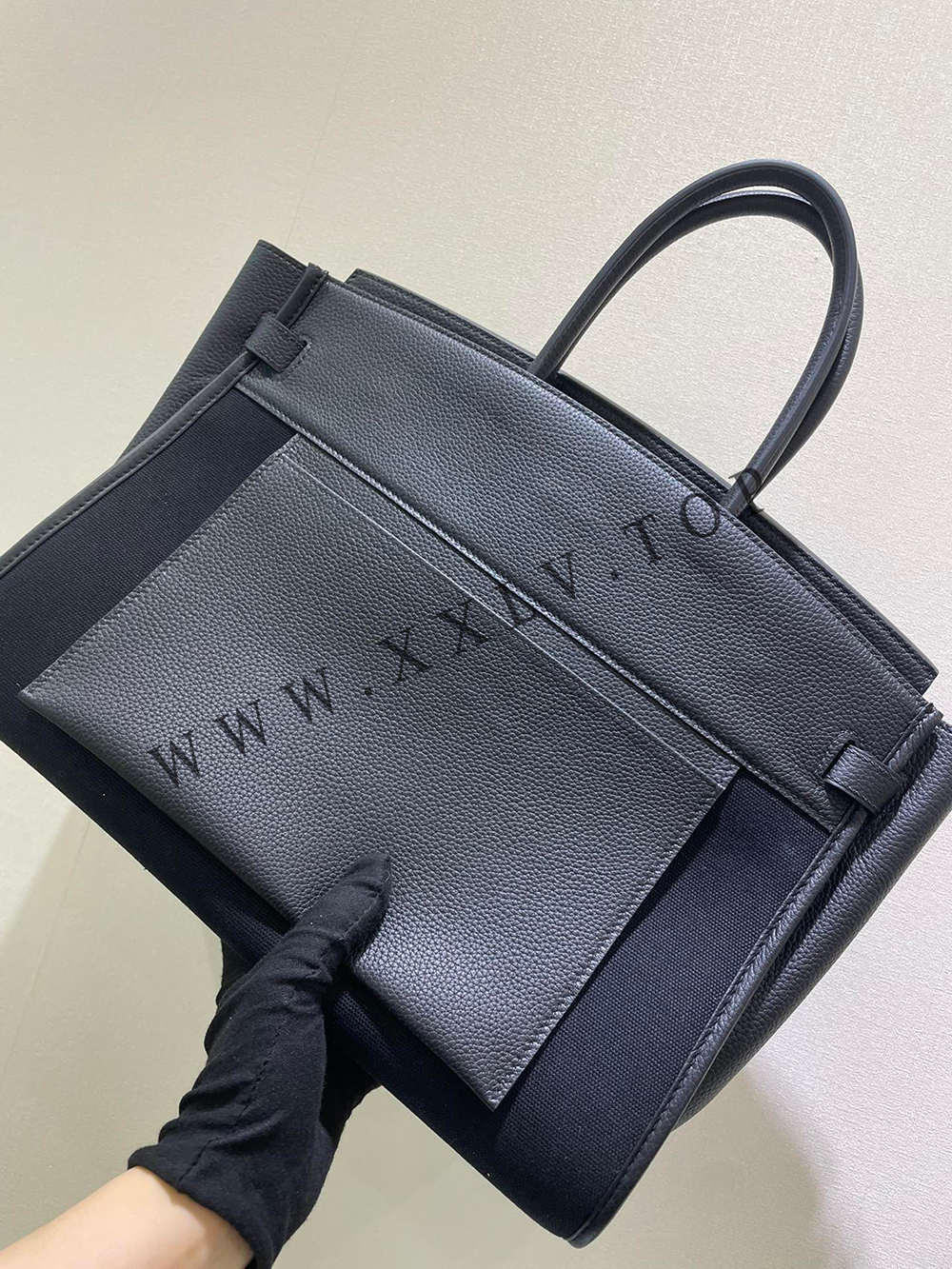 Birkin 35 The new Package King TOGO leather + canvas Pure hand work - Image 7