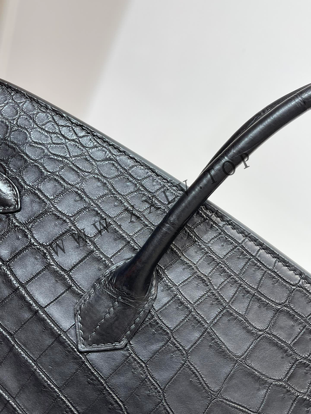 Birkin 40(40-30-21CM) Pure hand work Porosus Crocodile Four oversized alligator skins Other colors can be customized - Image 5