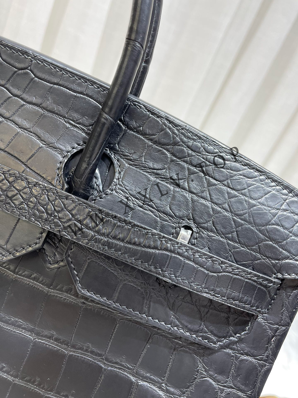 Birkin 40(40-30-21CM) Pure hand work Nile Crocodile Four oversized alligator skins Other colors can be customized - Image 5