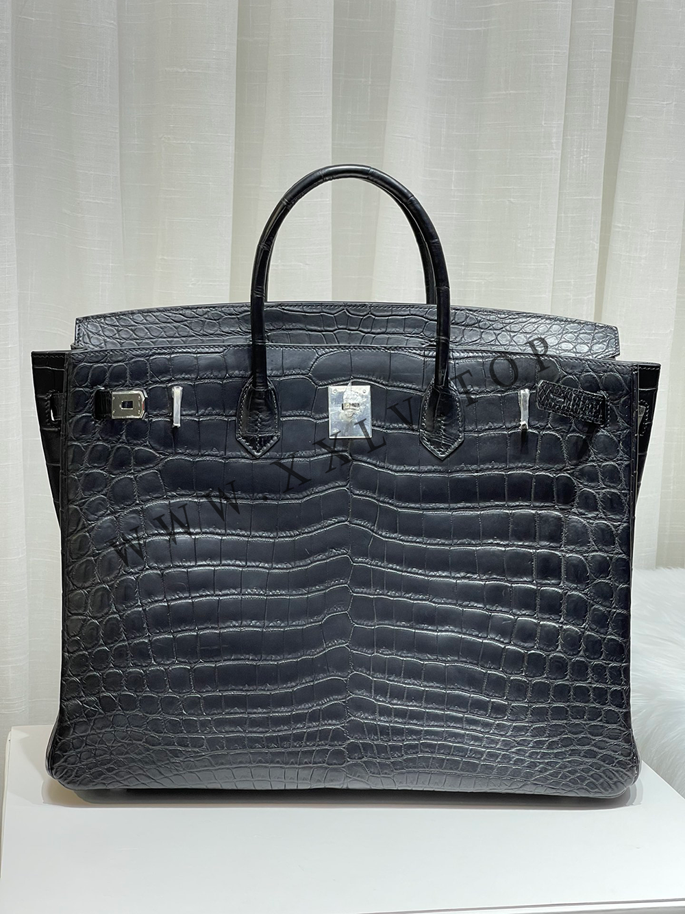 Birkin 40(40-30-21CM) Pure hand work Nile Crocodile Four oversized alligator skins Other colors can be customized - Image 4