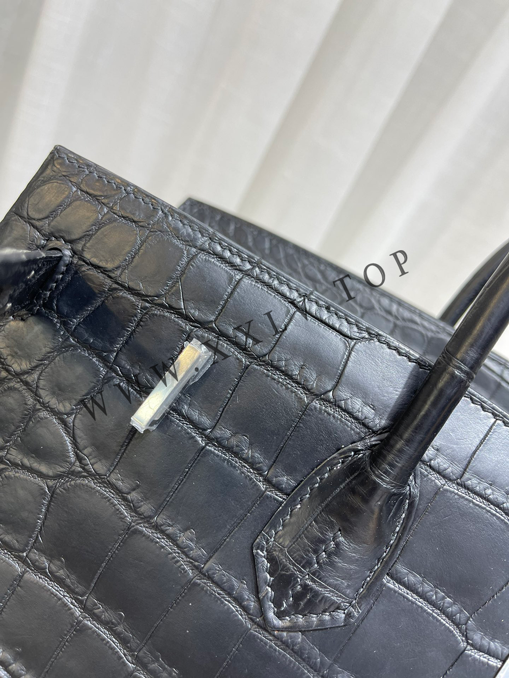 Birkin 40(40-30-21CM) Pure hand work Nile Crocodile Four oversized alligator skins Other colors can be customized - Image 3
