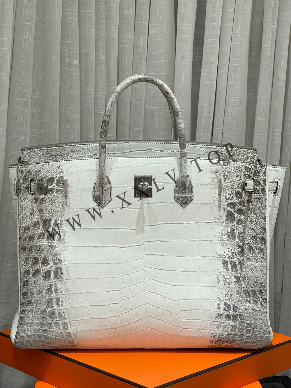 Birkin 40(40-30-21CM) Pure hand work Nile Crocodile Four oversized alligator skins Other colors can be customized - Image 5