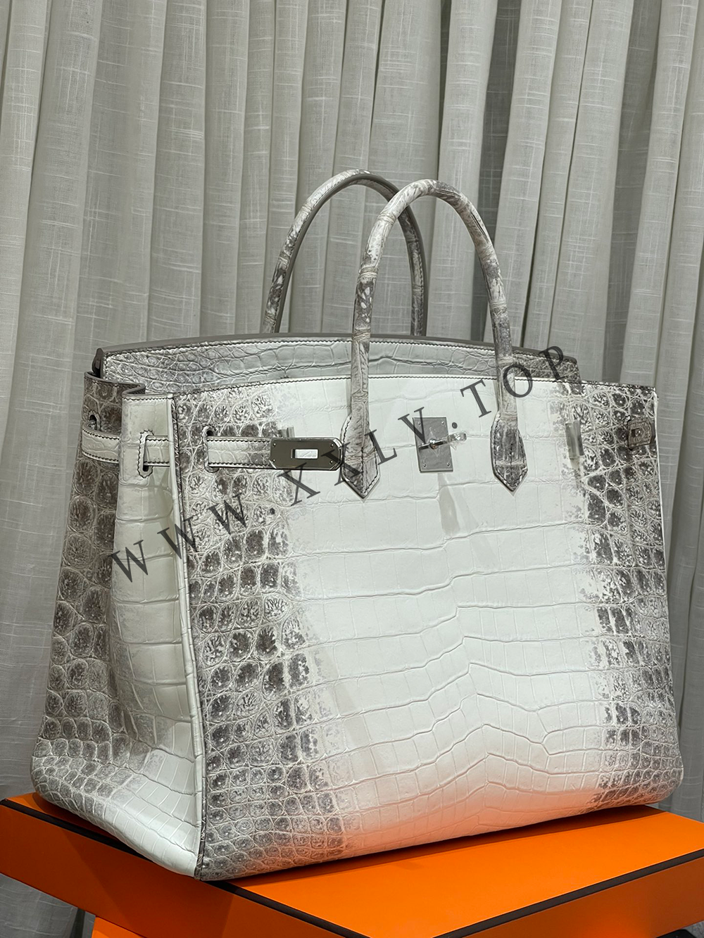 Birkin 40(40-30-21CM) Pure hand work Nile Crocodile Four oversized alligator skins Other colors can be customized - Image 4