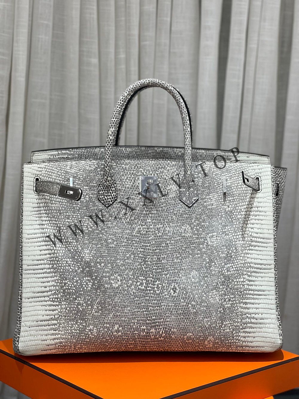 Birkin 40(40-30-21CM) Pure hand work Lizard skins are rare and large - Image 5