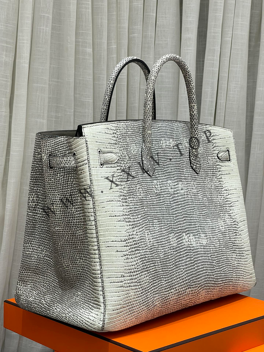 Birkin 40(40-30-21CM) Pure hand work Lizard skins are rare and large - Image 3
