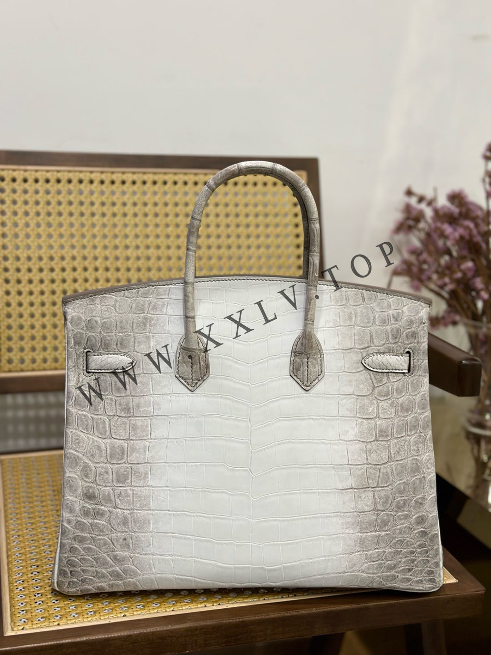 Birkin 35(35-25-18CM) Pure hand work Three pieces of skin Nile Crocodile Other colors can be customized - Image 5