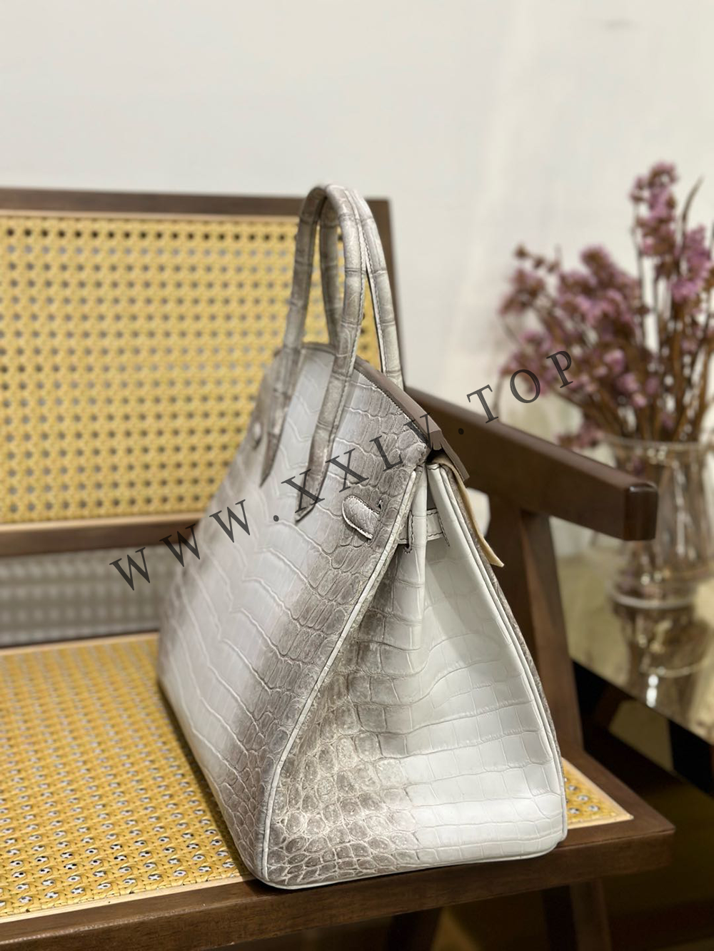 Birkin 35(35-25-18CM) Pure hand work Three pieces of skin Nile Crocodile Other colors can be customized - Image 3
