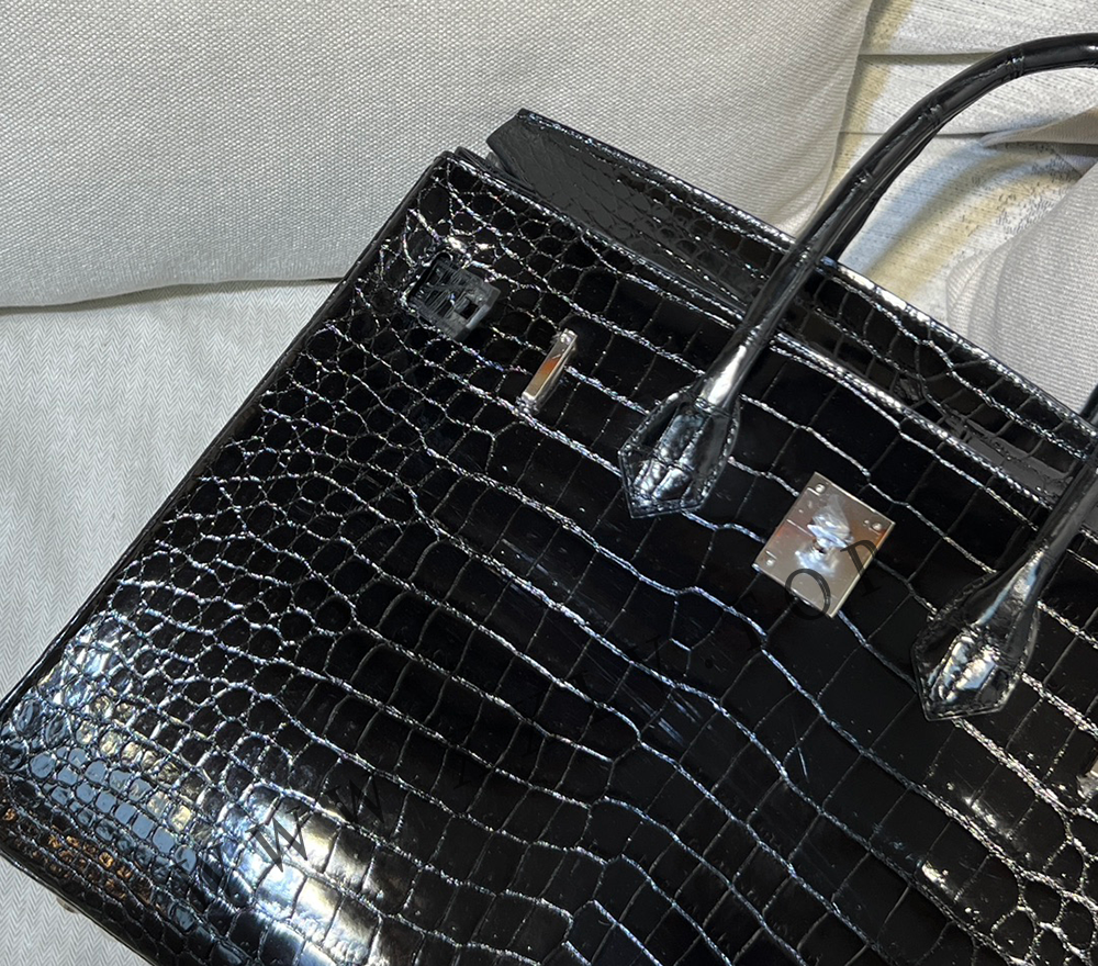 Birkin 35(35-25-18CM) Pure hand work Three pieces of skin Porosus Crocodile Other colors can be customized - Image 2