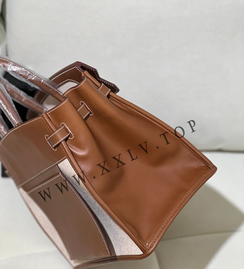 Birkin 35 The new Package King TOGO leather + canvas Pure hand work - Image 7