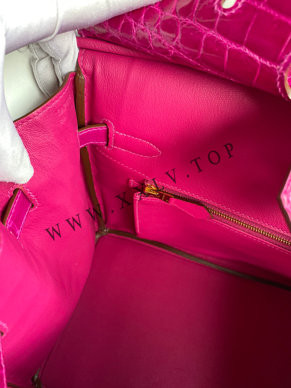 Birkin 35(35-25-18CM) Pure hand work Three pieces of skin Nile Crocodile Other colors can be customized - Image 3