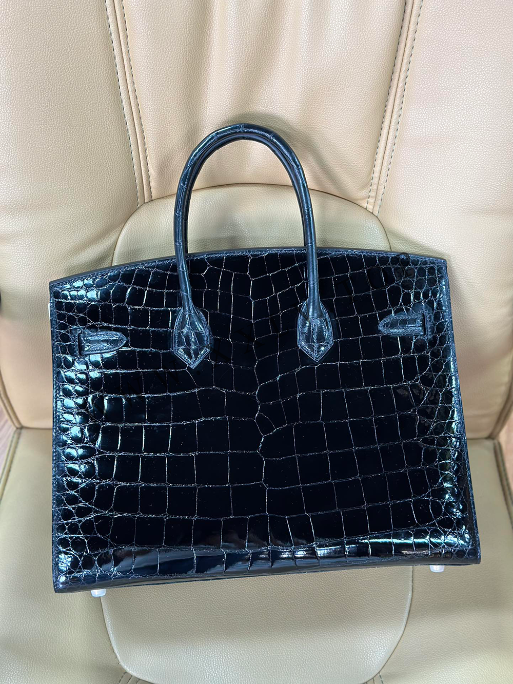 Birkin 35(35-25-18CM) Pure hand work Outer seam Three pieces of skin Nile Crocodile Other colors can be customized - Image 7