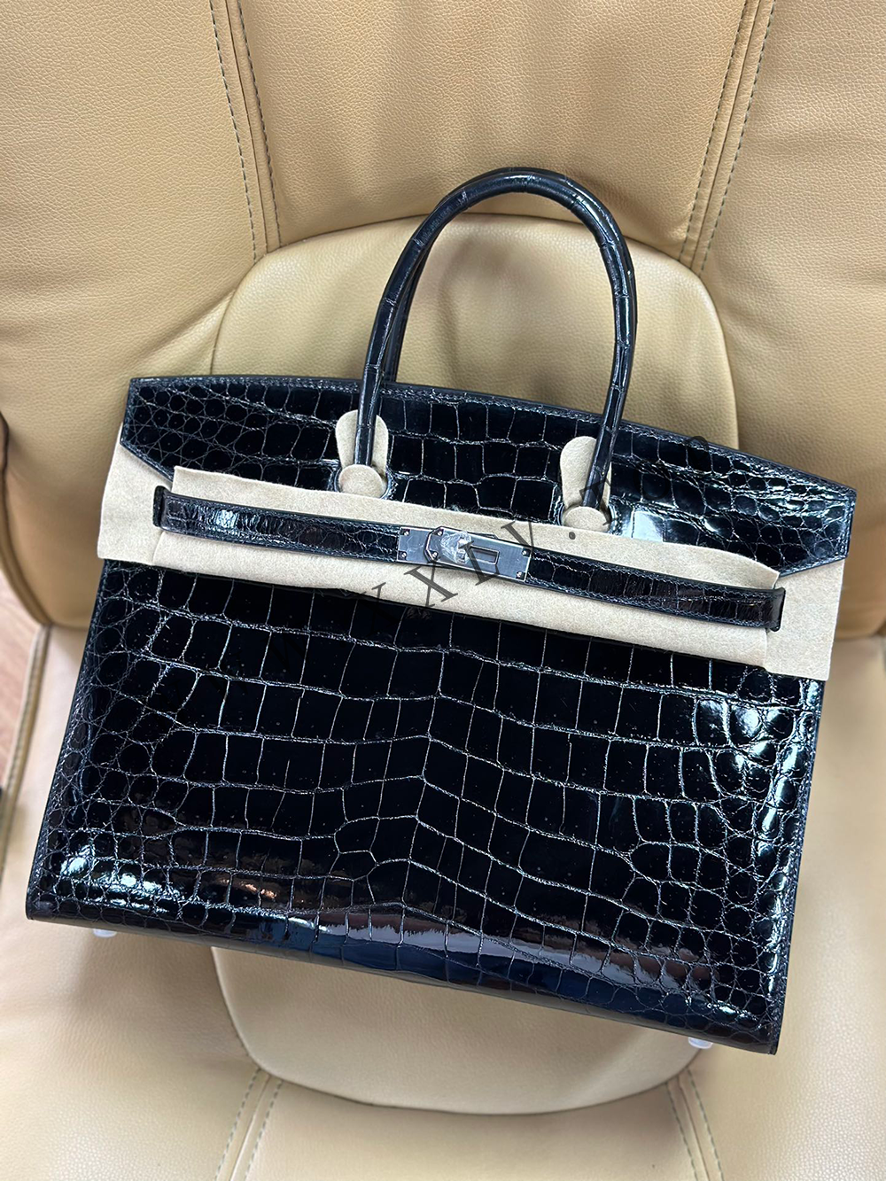 Birkin 35(35-25-18CM) Pure hand work Outer seam Three pieces of skin Nile Crocodile Other colors can be customized - Image 5
