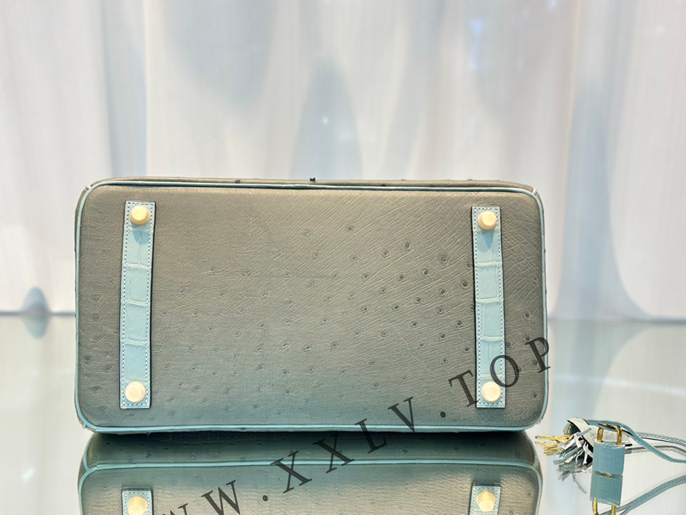 Birkin 35(35-25-18CM) Pure hand work Inner seam Three pieces of skin Nile Crocodile Other colors can be customized - Image 7